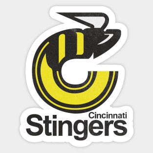 Retro Cincinnati Stingers Hockey 1977 Sticker